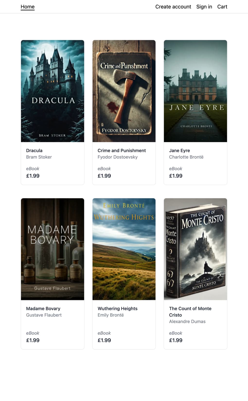 Digital Book Shop screenshot