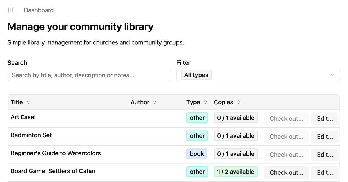 Your Book Nest homepage detail